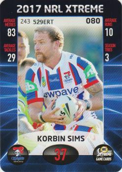 2017 NRL Xtreme #080 Korbin Sims Front
